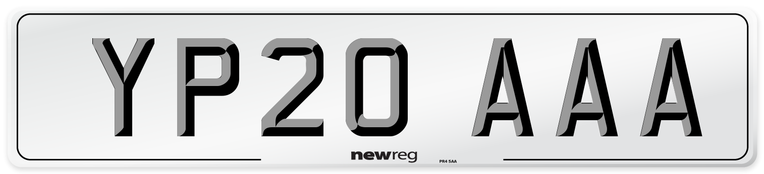 YP20 AAA Number Plate from New Reg